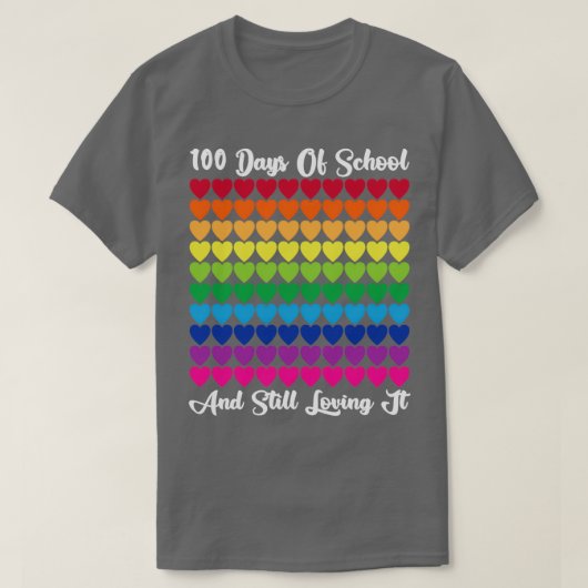 T-shirt 100 Jours D'École Et Toujours Aimer Enseignant Ou (Design devant)