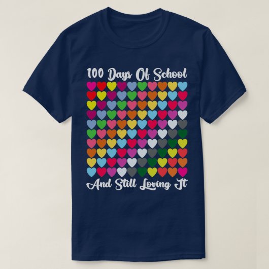 T-shirt 100 Jours D'École Et Toujours Aimer Enseignant Ou (Design devant)