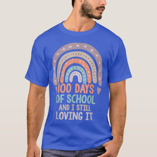 T-shirt 100 Jours D'École Et Toujours Aimer Il Arc En Ciel