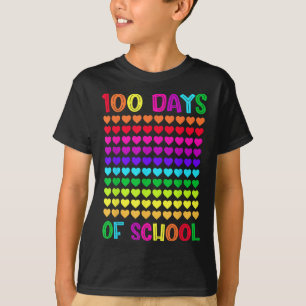T-shirt 100 Jours D'École Et Toujours Aimer Il Coeur 10