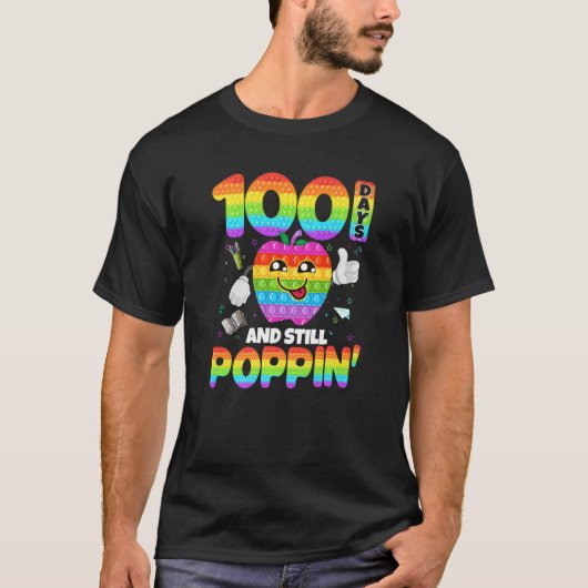 T-shirt 100 Jours D'École Et Toujours Poppin 100E Jour Pop (Devant)