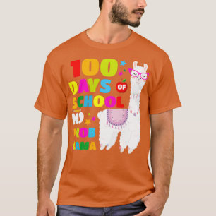 T-shirt 100 Jours d'école Funny Llama 100e jour Enseignant