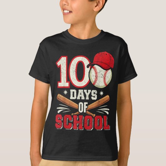T-shirt ⚾ 100 jours d'école - Home Run Edition! ⚾ (Devant)