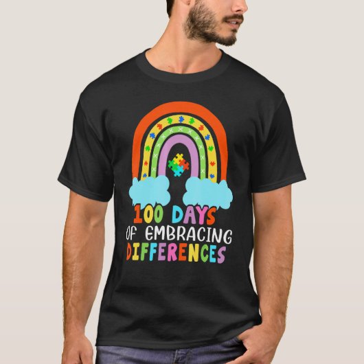 T-shirt 100 jours d'école Iep, Accepter les différences, A (Devant)