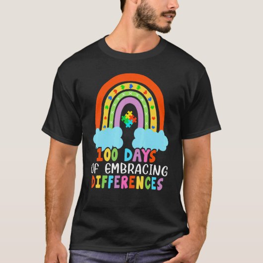 T-shirt 100 jours d'école Iep, Accepter les différences, A (Devant)