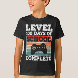 T-shirt 100 Jours D'École Jeux Vidéo Gamer Boys Complets