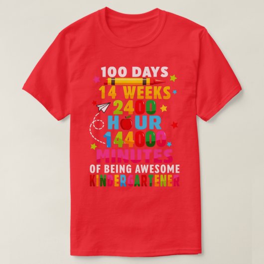 T-shirt 100 Jours D'École Joyeux 100E Jour De La Maternell (Design devant)