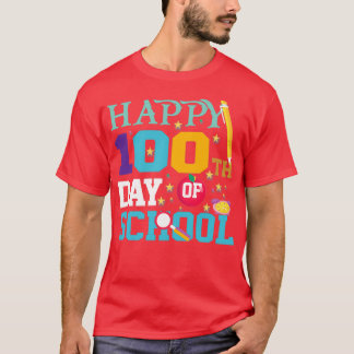 T-shirt 100 Jours D'École Joyeux 100E Jour De TShi Classiq
