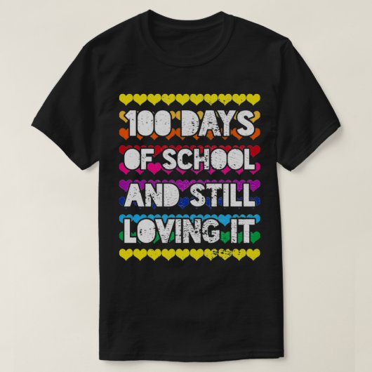 T-shirt 100 Jours D'École L'Aiment Toujours (Design devant)