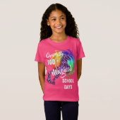 T-Shirt 100 Jours D'École Magique Unicorne Personnalisée (Devant entier)