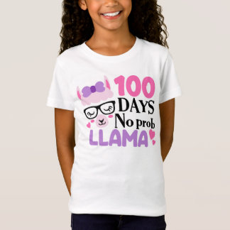 T-Shirt 100 jours d'école - Pas de Prob Llama