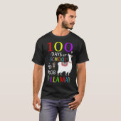 T-shirt 100 jours d'école pas de prob llama (Devant entier)