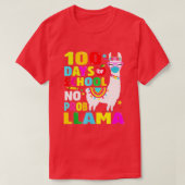 T-shirt 100 Jours d'école Pas de problème Llama FaceMask G (Design devant)