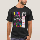 T-shirt 100 jours d'école pas de problème Llama Llama Ense (Devant)