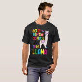 T-shirt 100 Jours D'école Pas De Problème Llama Professeur (Devant entier)