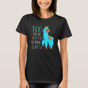 T-shirt 100 Jours D'École Pas Prob Llama Llama Enseignant