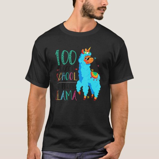 T-shirt 100 Jours D'École Pas Prob Llama Llama Enseignant  (Devant)
