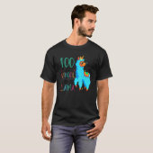 T-shirt 100 Jours D'École Pas Prob Llama Llama Enseignant  (Devant entier)