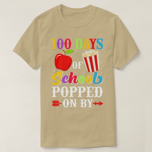 T-shirt 100 Jours d'école Peuplé par le 100e Jour de l'éco (Design devant)