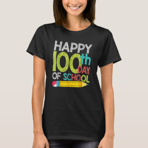 T-shirt 100 Jours d'école pour enseignants Enfants heureux