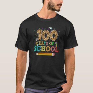 T-shirt 100 jours d'école pour les enseignants les enfants