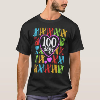 T-shirt 100 jours d'école pour les femmes enseignantes qui