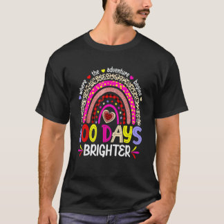 T-shirt 100 Jours D'école Pour Un Arc-En-Ciel D'enseignant