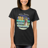 T-shirt 100 Jours d'École Professeur Dinosaure (Devant)