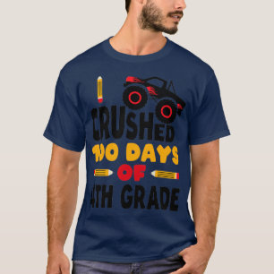 T-shirt 100 Jours D'École Quatrième Année I Écrasé 100 Jou