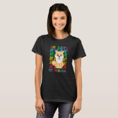 T-shirt 100 jours d'école Shiba Inu Chien Amant Cool 100èm (Devant entier)