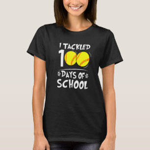 T-shirt 100 Jours d'École Softball Enseignant Enfants 100è