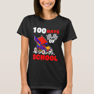 T-shirt 100 Jours d'école Sprint Voiture Racing Dirt Track