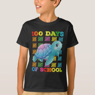 T-shirt 100 Jours D'école Tortue Enseignant Élève