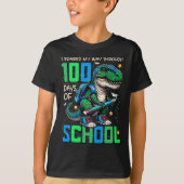T-shirt 100 Jours D'École Trex 100 Jours Plus Smarter 100E (Devant)