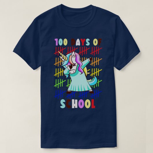 T-shirt 100 Jours D'École Unicorne 9 (Design devant)