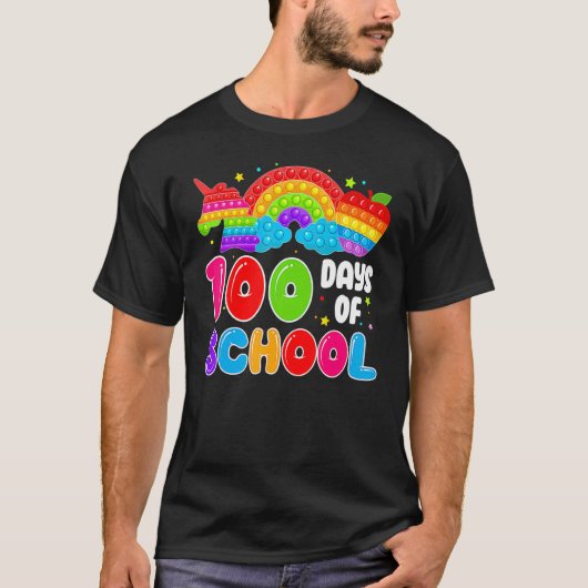 T-shirt 100 Jours d'écoliers 100e Jour Pop It 100 Jour S (Devant)