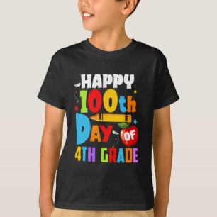 T-shirt 100 Jours D'Enseignant À L'École 100E Jour De 4E A