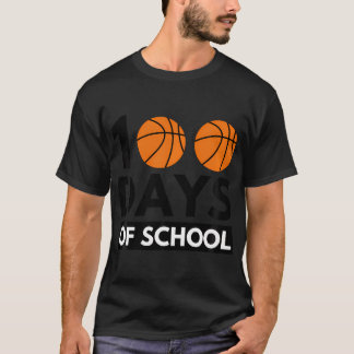 T-shirt 100 Jours D'Enseignant De Joueur De Basketball Coo