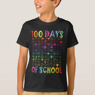 T-shirt 100 Jours D'Enseignant Enfants Étudiant Garçon Fil