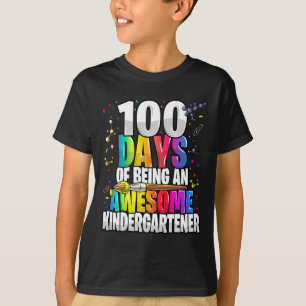 T-shirt 100 jours d'être un superbe jardin d'enfants 100e