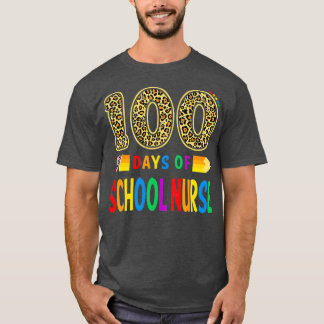T-shirt 100 Jours D'Infirmière Enseignant Ou Étudiant 100e