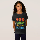 T-Shirt 100 jours doux de l'école Candy Lover étudiant (Devant entier)