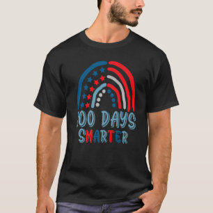 T-shirt 100 Jours Drapeau américain plus intelligent Arc-e