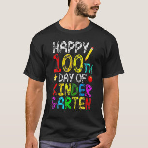 T-shirt 100 Jours École maternelle Étudiants enseignant 10