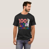 T-shirt 100 Jours École Pas d'Échantillon Llama Enseignant (Devant entier)