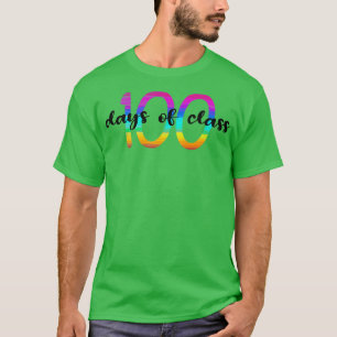 T-shirt 100 jours en classe 100 jours de cadeau cool à
