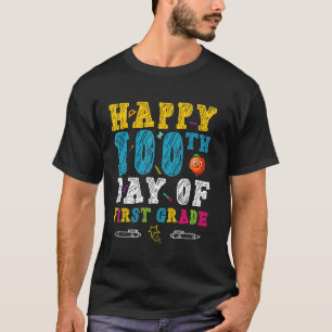 T-shirt 100 Jours Enseignant De Première Année Ou Étudiant