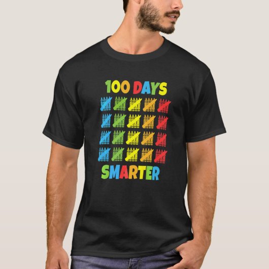 T-shirt 100 Jours Enseignant Smarter Enseignant Tea de cla (Devant)