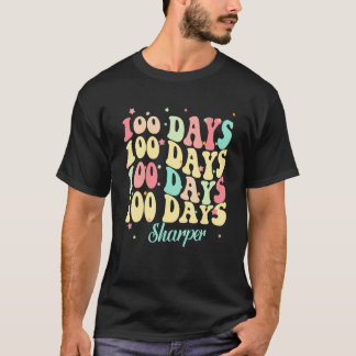 T-shirt 100 Jours Enseignants Super Rétro Plus Sharper Enf