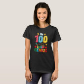 T-shirt 100 Jours Genius 100ème Jour de l'Enseignant (Devant entier)